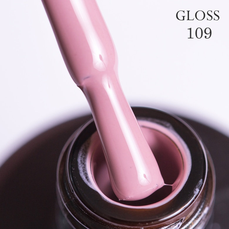 Gel polish GLOSS 109 (ash pink), 11 ml