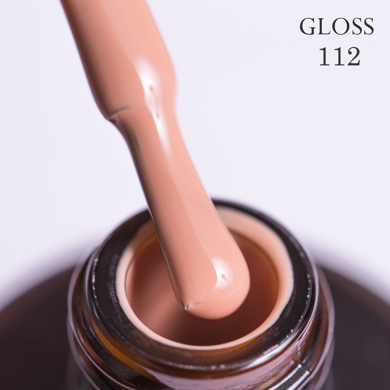 Gel polish GLOSS 112 (milk caramel), 11 ml