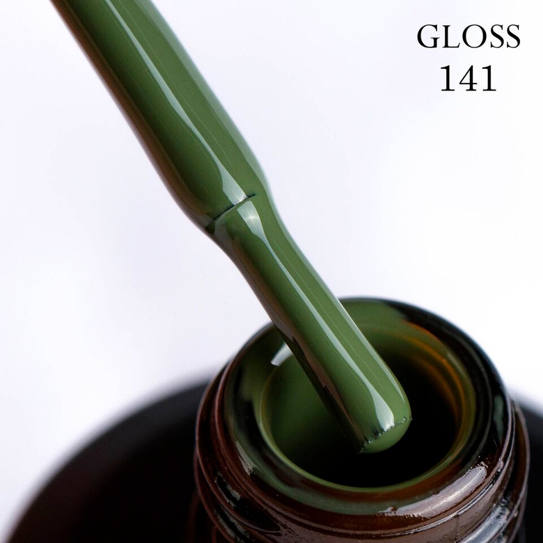 Gel polish GLOSS 141 (dark green), 11 ml