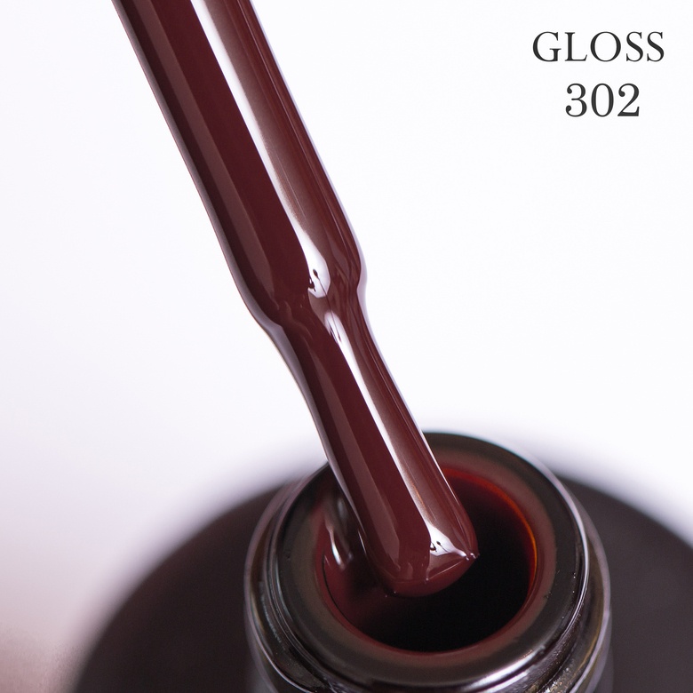 Gel polish GLOSS 302 (wine burgundy), 11 ml