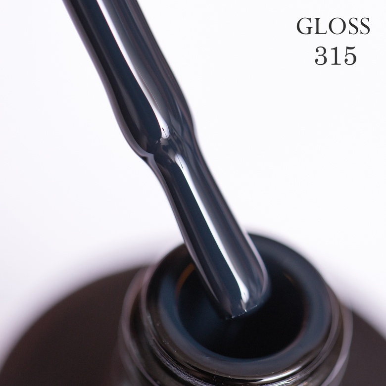 Gel polish GLOSS 315 (dark azure), 11 ml