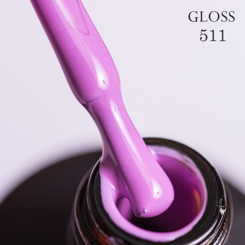 Gel polish GLOSS 511 (bright lavender), 11 ml