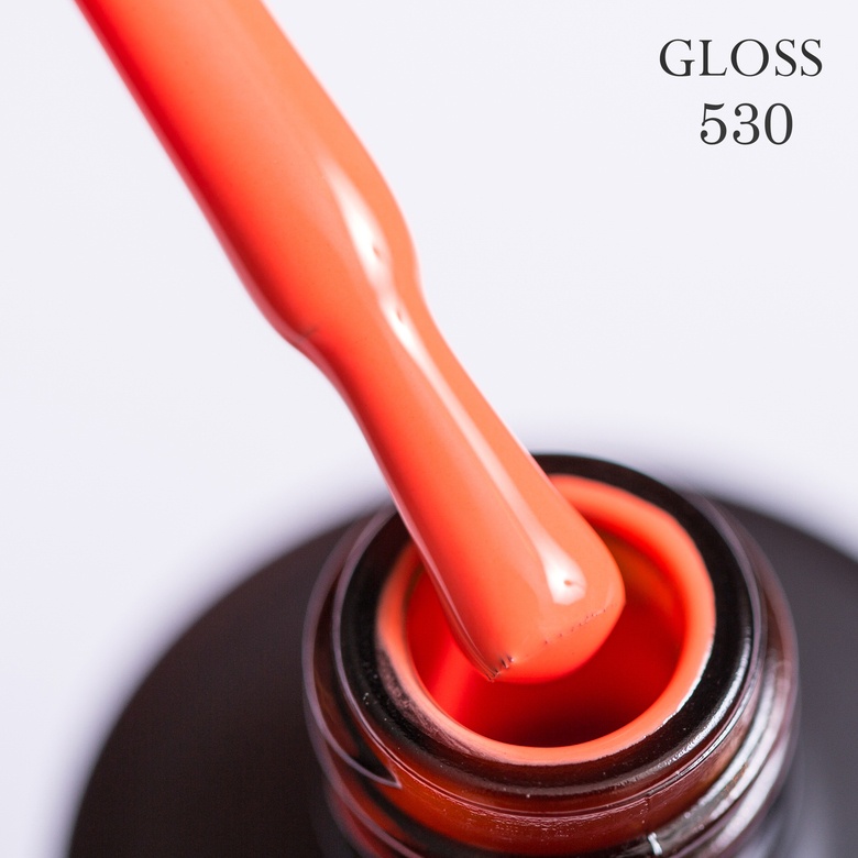 Gel polish GLOSS 530 (tangerine), 11 ml