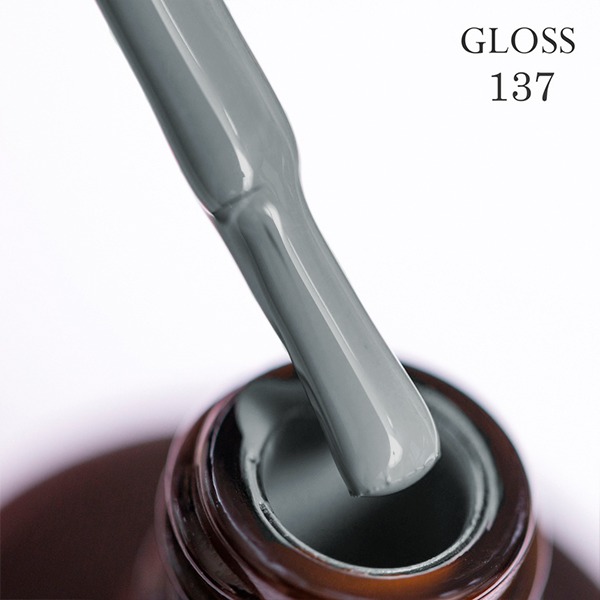 Gel polish GLOSS 137 (stone gray), 11 ml