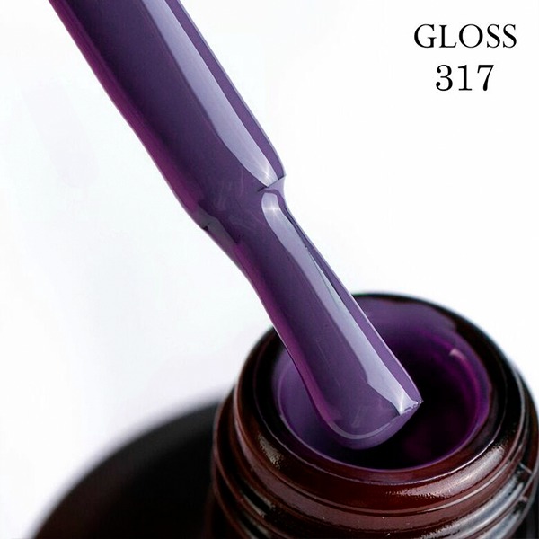 Gel polish GLOSS 317 (muted purple), 11 ml