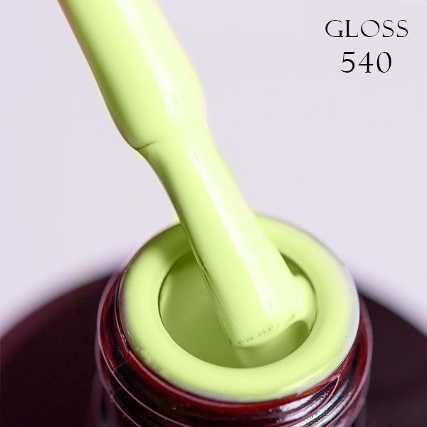 Gel polish GLOSS 540 (light green), 11 ml