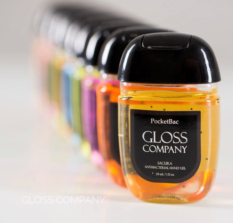 GLOSS antibacterial hand sanitizer gel — professional salon hygiene for nail techs