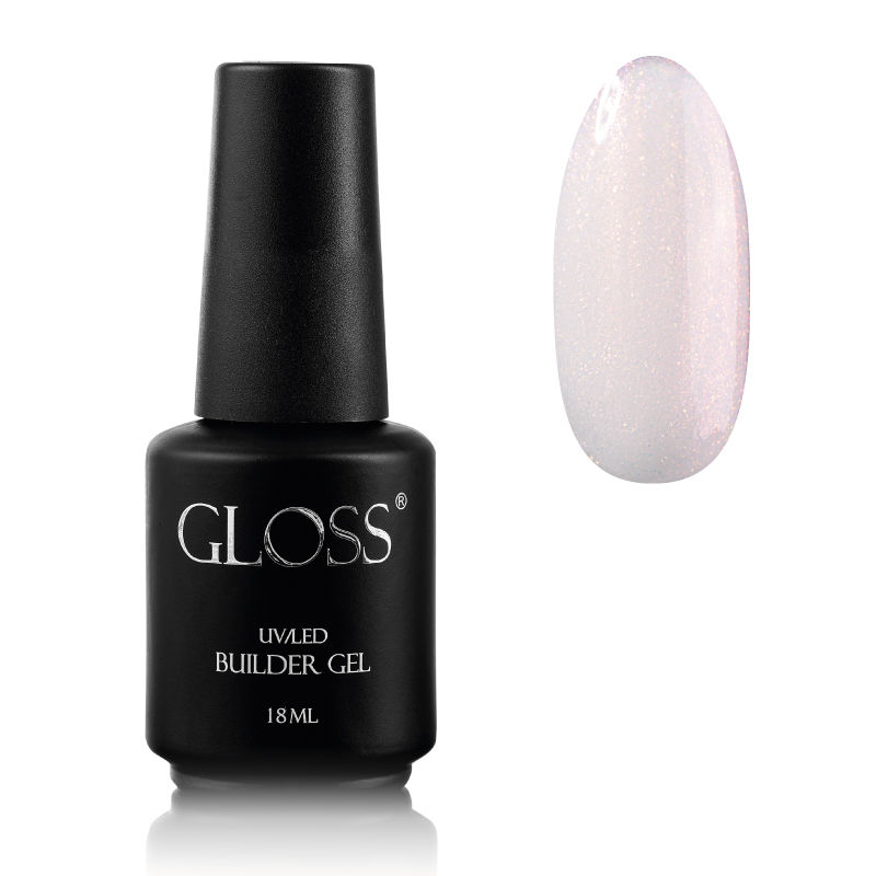 Single-phase gel with brush Builder Gel GLOSS Pink Shine, 18 ml