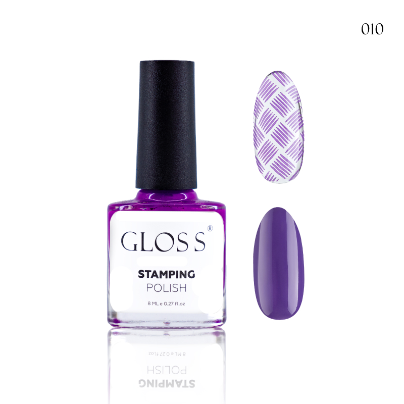 GLOSS Stamping polish 10, 8 ml (eggplant)