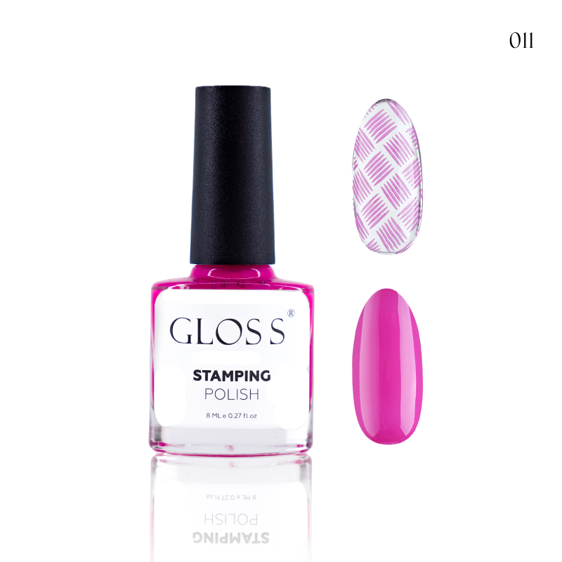 GLOSS Stamping polish 11, 8 ml (fuchsia)