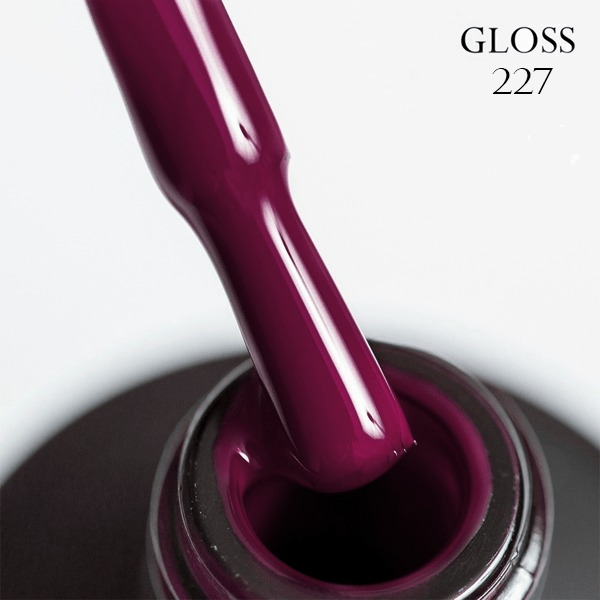 Gel polish GLOSS 227 (dark purple), 11 ml
